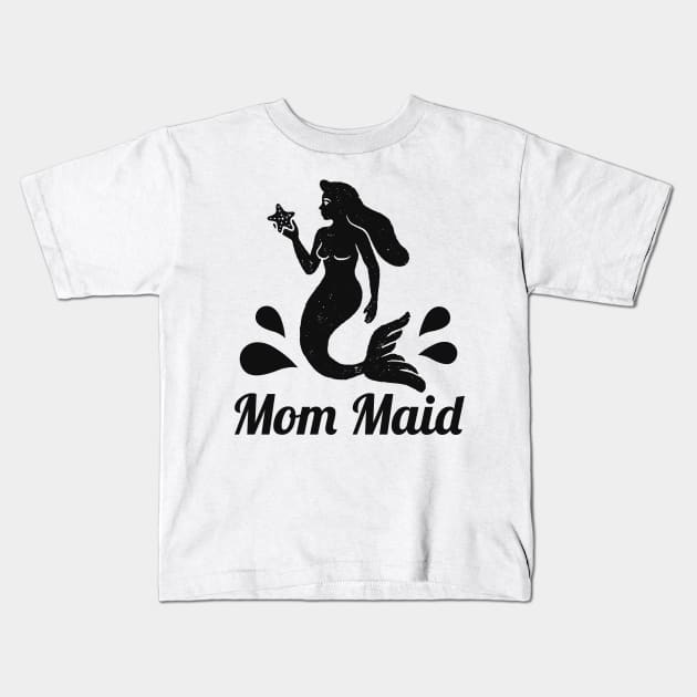 Mom Maid Mermaid Mother Family Women Kids T-Shirt by Foxxy Merch